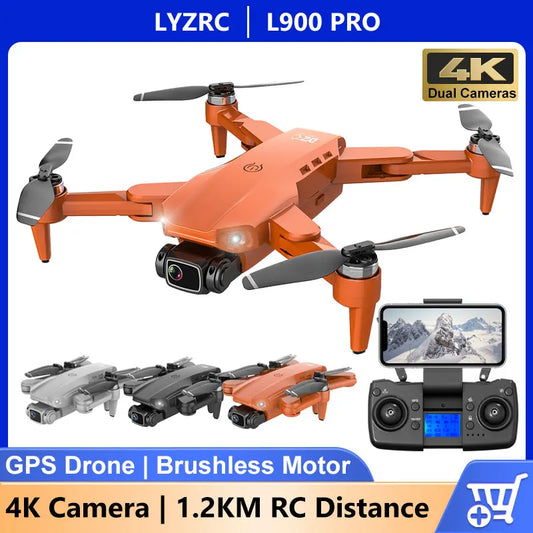 LYZRC L900 PRO Drone 4K Profesional Dual Camera GPS 5G WIFI Aerial Photography Quadcopter Brushless Foldable RC Dron Toys