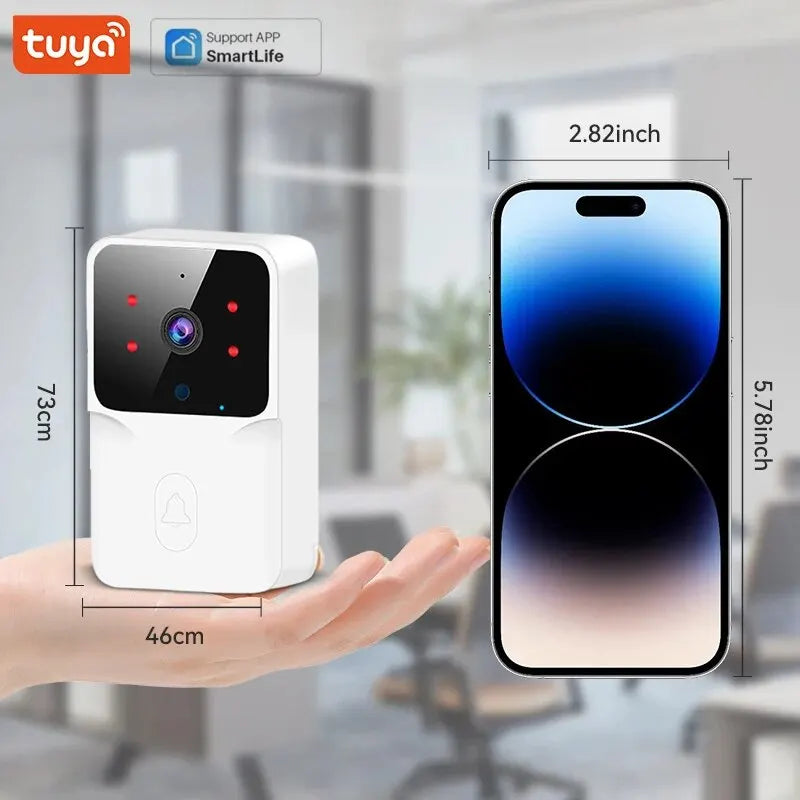 Tuya WiFi Doorbell Home Wireless HD Camera Camera Bell with Alexa Google Doorbell Camera WiFi Intercom for Home Apartment